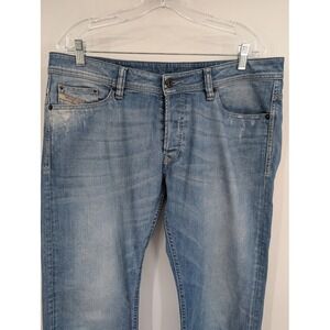 Diesel Men's Viker Regular Straight Blue Jeans Button Fly sz 34/32